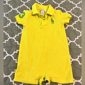 Ralph Lauren Romper 12M Yellow